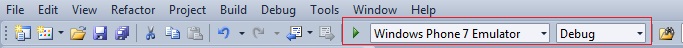 Switch between Windows Phone 7 emulator and Device on debugging in Expression Blend