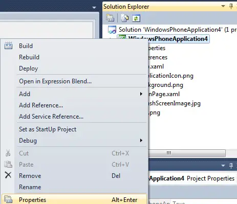 Changing the Icon of a Windows Phone 7 Application in Visual Studio 2010