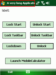 WM1 Kiosk Mode Library for Windows Mobile and C#