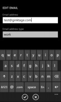 How to Save a Email Address in Windows Phone 7 using C# ?