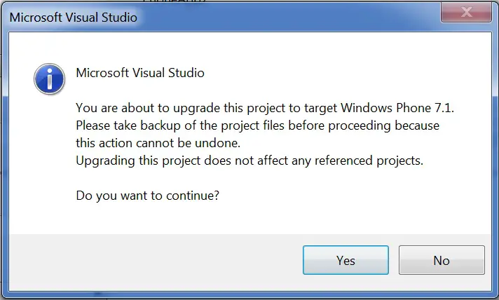 Target Different versions of Windows Phone with the Windows Phone 7.1 SDK