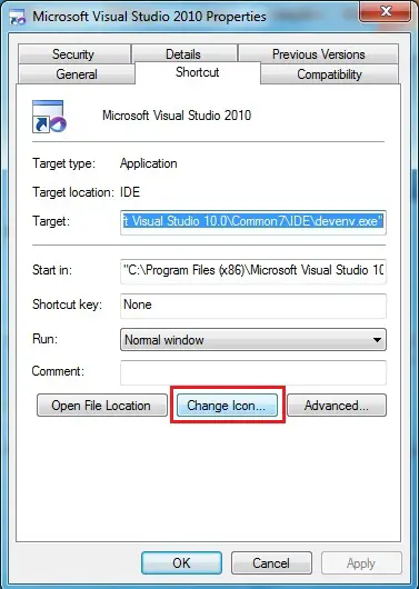 Changing the Visual Studio 2010 Icon in the Start Menu