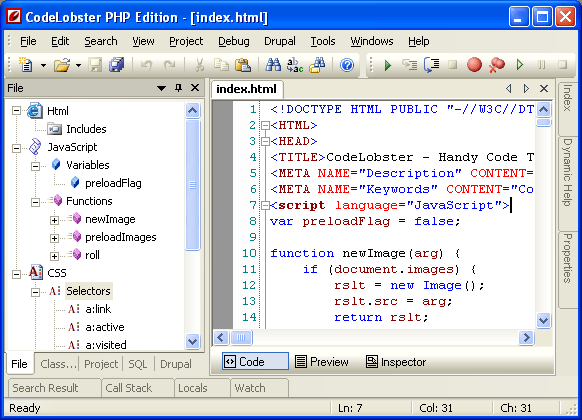 CodeLobster PHP Edition - An IDE for PHP Developers