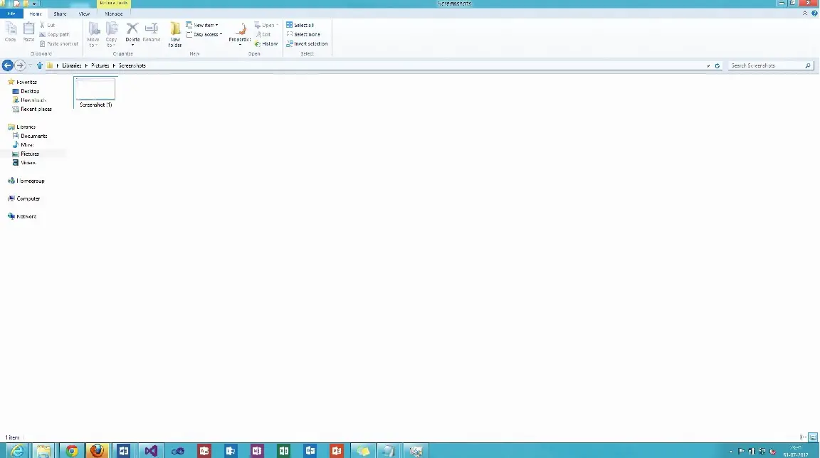 How to capture screenshots in Windows 8 Release Preview ?