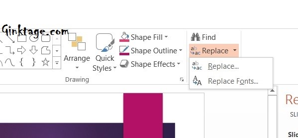 How to Quickly Change Font Family in Slides in PowerPoint 2013?
