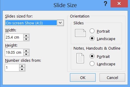 How to Change Default Slide Number in PowerPoint 2013?