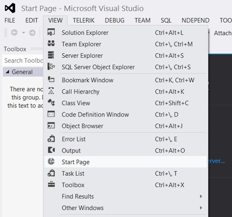Visual Studio 2012 Tips and Tricks - Hide Start Page on Startup