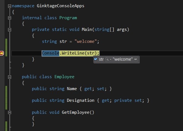 Visual Studio 2012 Tips and Tricks - DataTip & Comments
