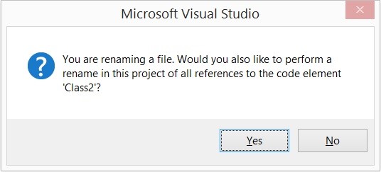 Visual Studio 2012 Tips and Tricks - Enable/Disable Message Box on Automatic Symbol Renaming