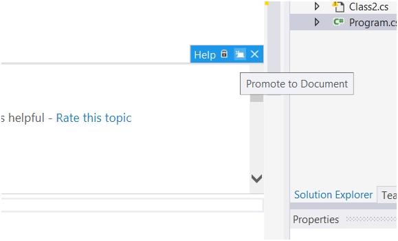 Visual Studio 2013 Tips and Tricks - Peek Help Feature with Productivity Power Tool 2013