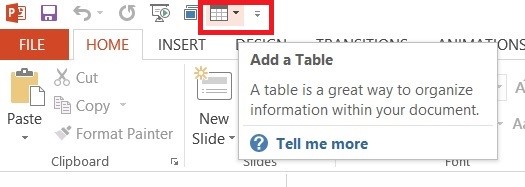 How to Add a Command to Quick Access Toolbar in PowerPoint 2013?