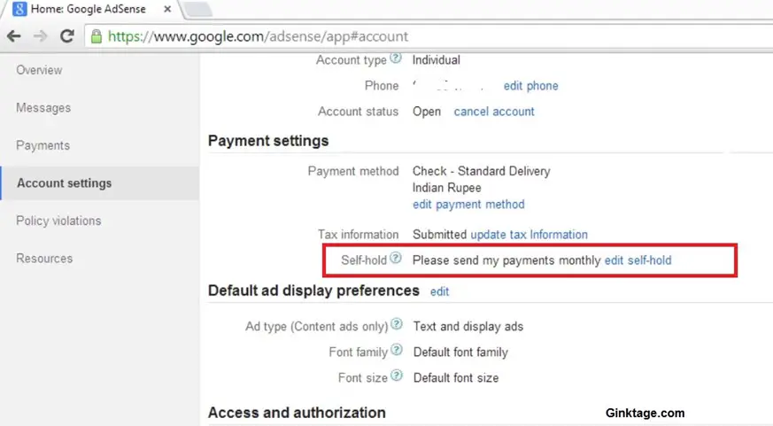 How to enable EFT (Electronic Fund Transfer) in Google Adsense account for Indian Publishers?